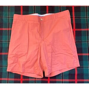 Collard Greens 38 Men's "Sunset Red" Chino Style Shorts UNUSED COND.